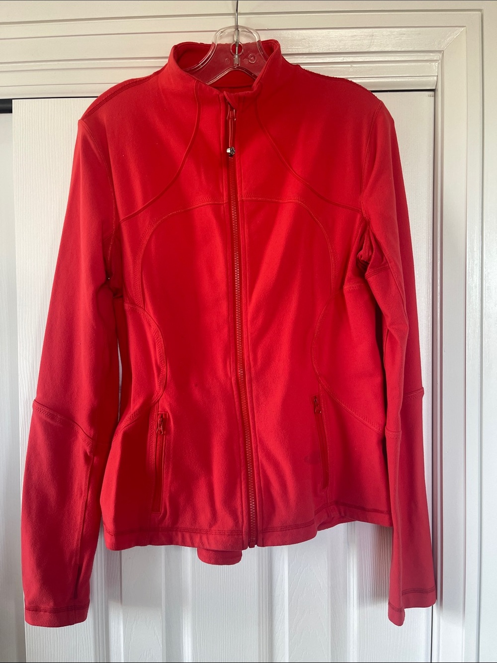 lululemon athletica Red Full-Zip Utility Jacket